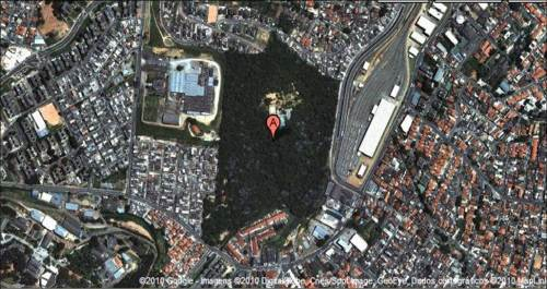 Figura 10: foto de satélite do Parque Santo Dias na região Bairro do Capão Redondo