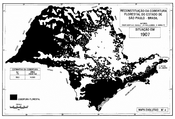 cobertura florestal do Estado de São Paulo 4