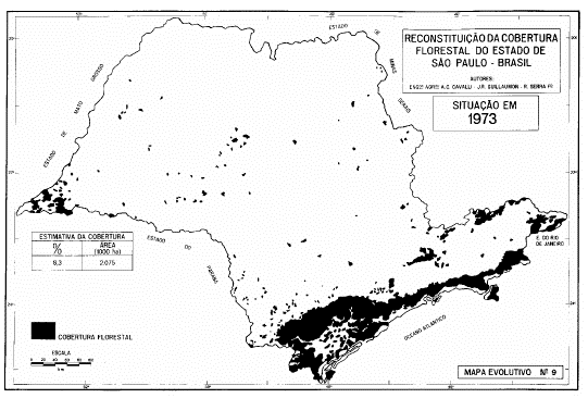 cobertura florestal do Estado de São Paulo 9