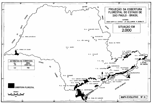 cobertura florestal do Estado de São Paulo 10