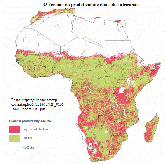 declínio da produtividade dos solos africanos