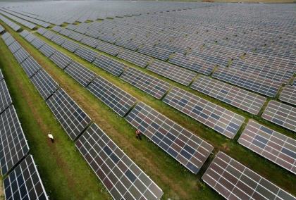 Central de energia solar na Alemanha. Foto DPA