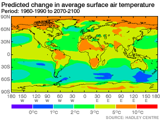 Estudo britânico estima que temperatura da Terra pode subir 4ºC em apenas 50 anos