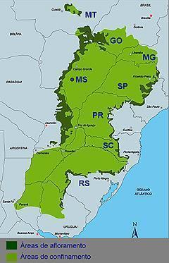 Aquifero Guarani - Mapa