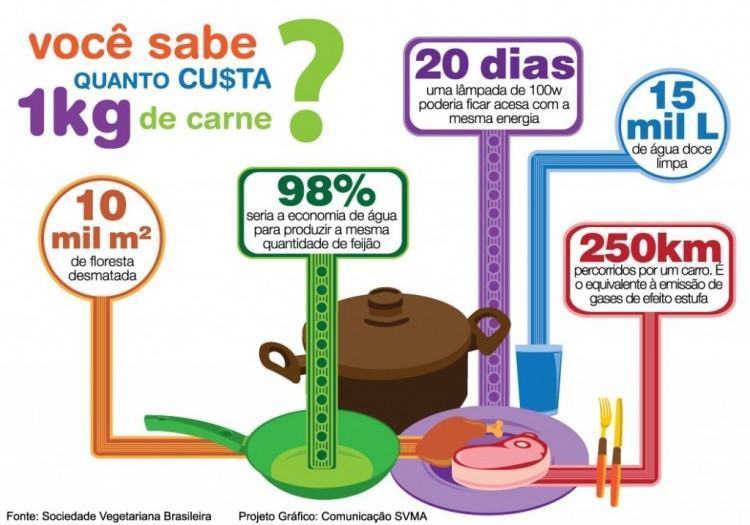 quanto 'custa' um Kg de carne?