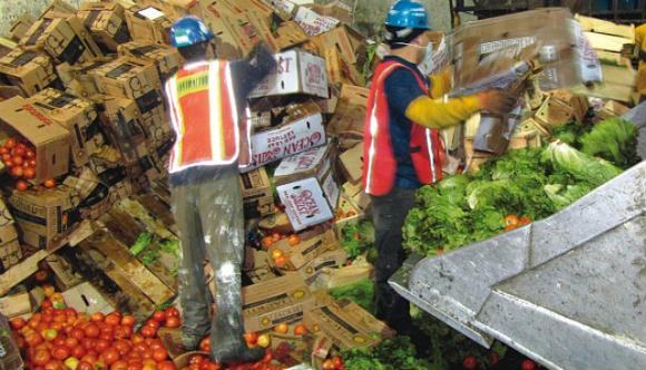 desperdício de alimentos