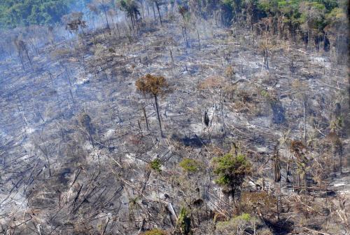 Desmatamento na Amazônia, em foto de arquivo MMA