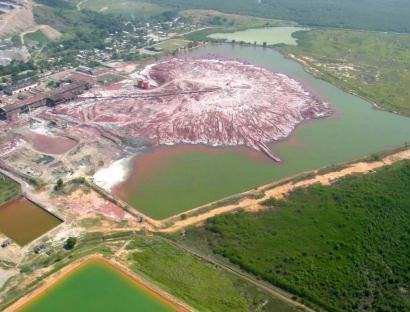 Foto aérea da Implementação do passivo ambiental da Ingá Mercantil. Foto de Marcelo Horn