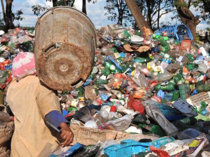 coleta de lixo reciclável