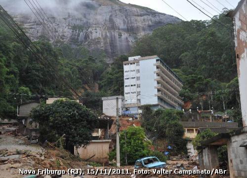 escorregamento de encosta, Nova Friburgo