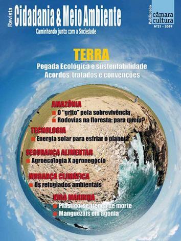 Capa da edição n° 21 da revista Cidadania & Meio Ambiente