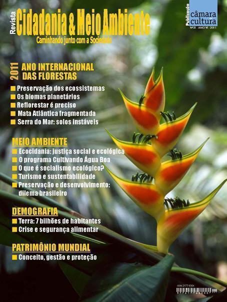 Revista Cidadania e Meio Ambiente - Capa da edição n° 31
