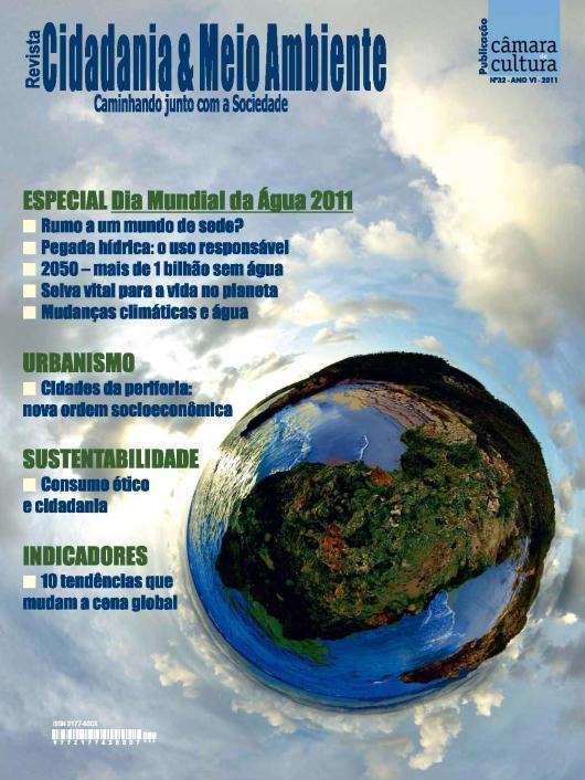 Capa da edição n° 32 Revista Cidadania & Meio Ambiente