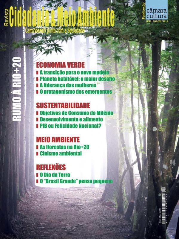 Capa da Edição n° 38 da revista Cidadania & Meio Ambiente