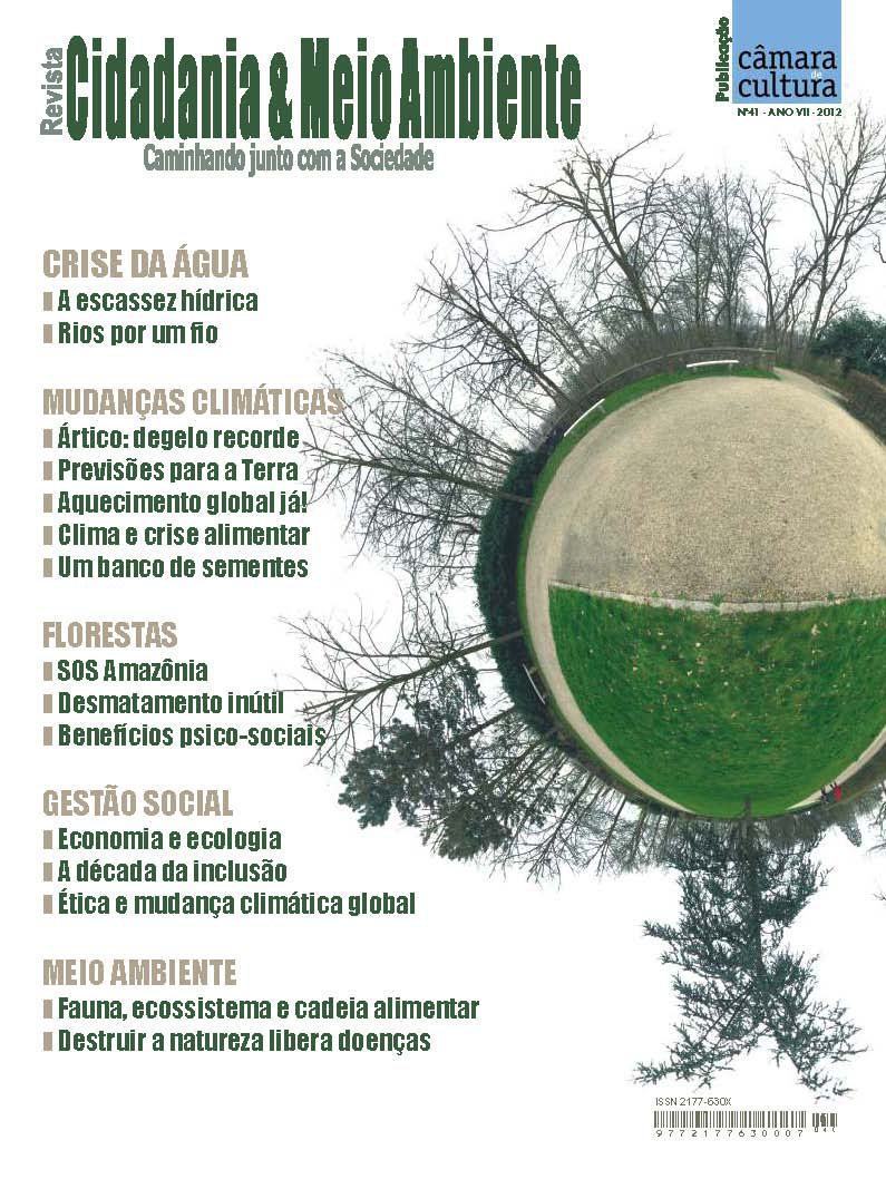 Capa da Edição n° 41 da revista Cidadania & Meio Ambiente