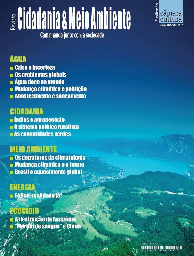 Capa da Edição n° 44 da revista Cidadania & Meio Ambiente