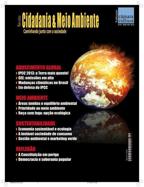 Capa da edição n° 47 da revista Cidadania & Meio Ambiente