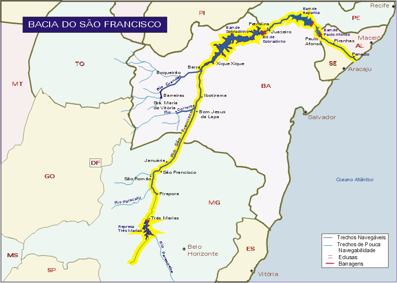 bacia do rio s]ao francisco