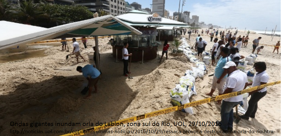 calçadão do Leblon após ressaca