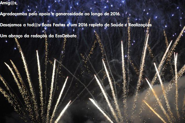 Nossos Votos de Boas Festas e um 2017 repleto de saúde e realizações