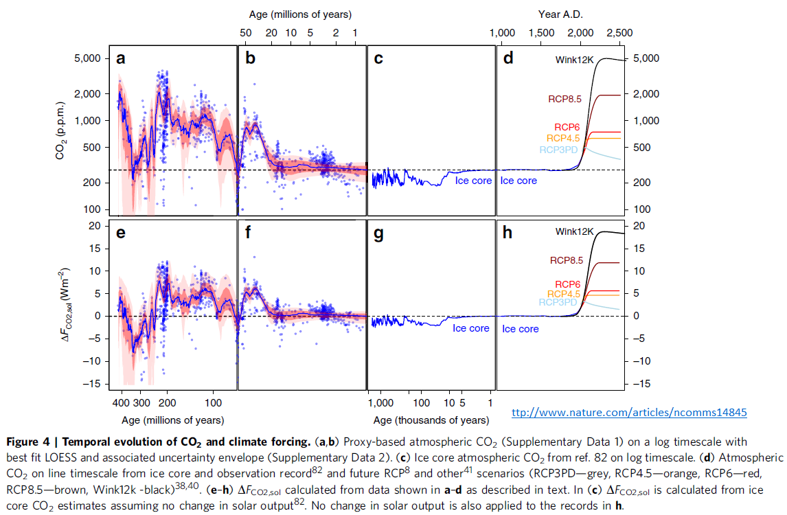 temporal evolution of CO2