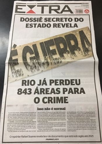 Rio já perdeu 843 áreas para o crime