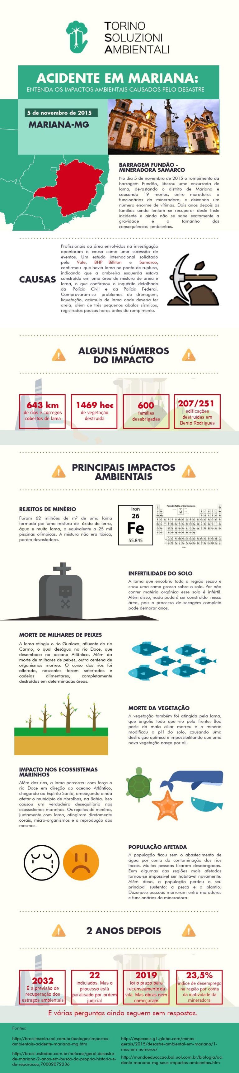 Infográfico - Tragédia De Mariana: entenda os impactos ambientais causados pelo desastre