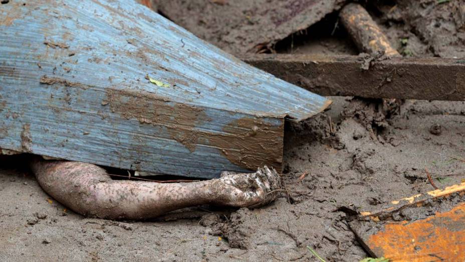 Foto: vitima do desastre de Teresópolis