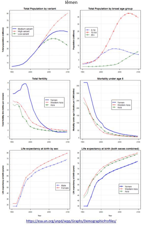perfil populacional do Iêmen