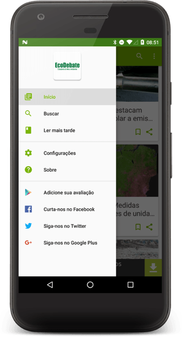 aplicativo EcoDebate de notícias ambientais 2