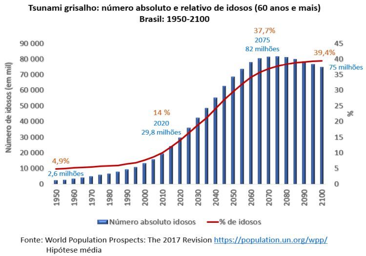 envelhecimento populacional no Brasil