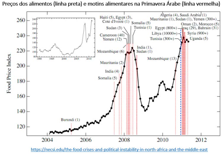 preço dos alimentos e a primavera árabe