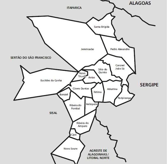 municípios do território de identidade nordeste semiárido