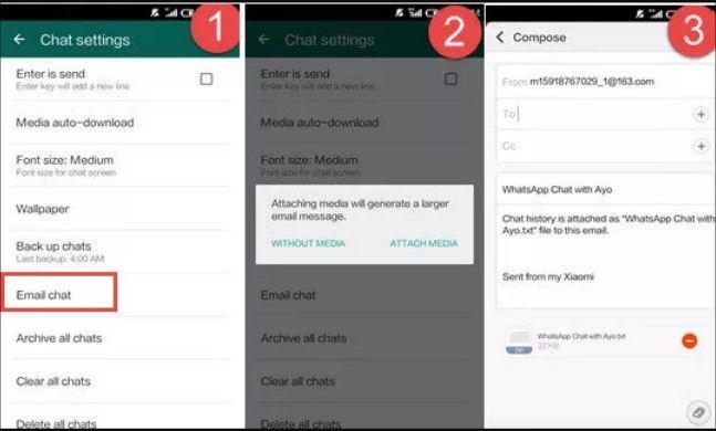 como migrar conversas do whatsapp android para ios via email