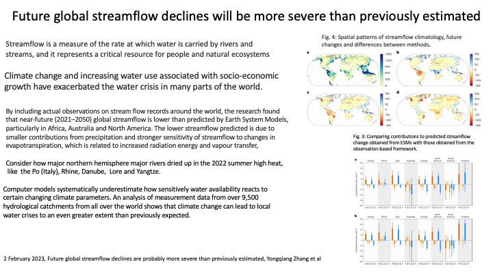 mudança climática ameaça o abastecimento de água em muitas partes do mundo