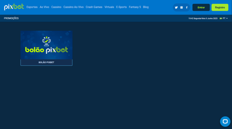 pixbet promocao