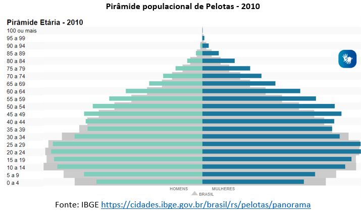 pirâmide populacional de pelotas