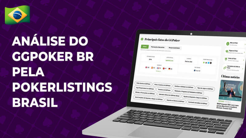 Análise do GGPoker BR pela PokerListings Brasil