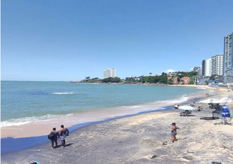 Praia da Areia Preta em Guarapari, Estado do Espírito Santo