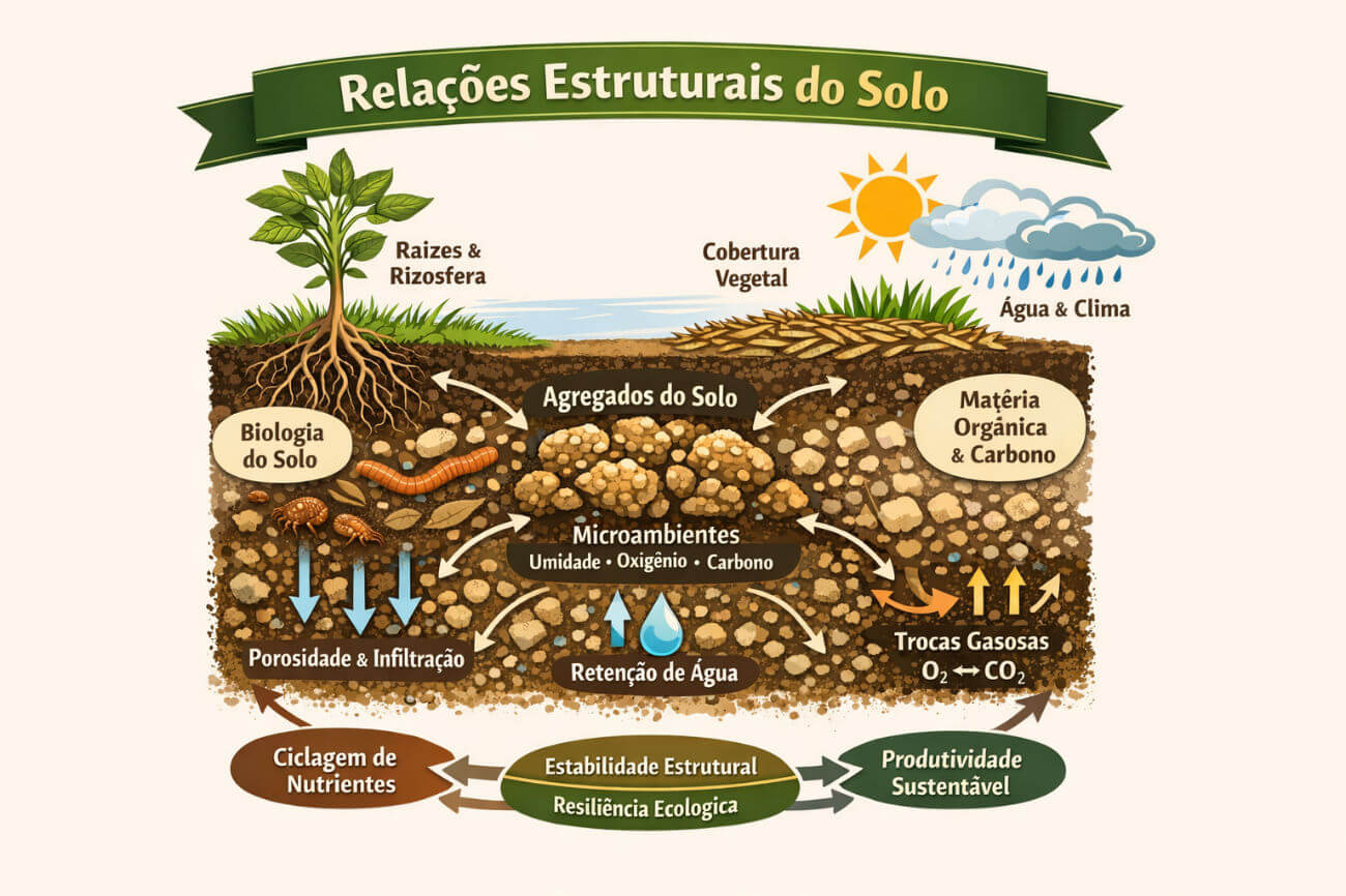 relações estruturais do solo